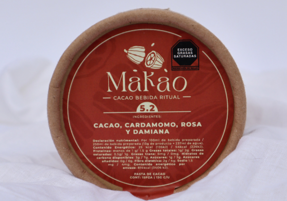 Cacao, cardamomo, rosa y damiana - 5.2.  Makao